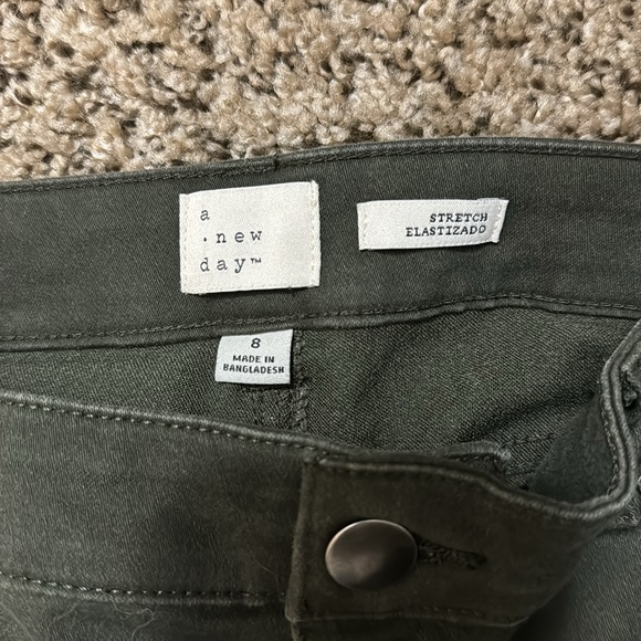 Women’s high waisted dark green jeans - Picture 6 of 7